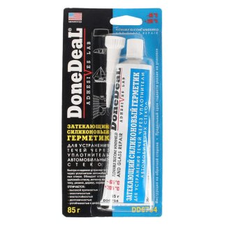 Герметик DoneDeal силиконовый затекающий для ремонта стекол фото