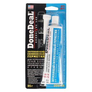 Герметик DoneDeal силиконовый затекающий для ремонта стекол фото