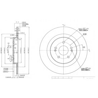 Диск торм. для а/м Chery Tiggo 8 (19-) зад. d=313 (DF 084409) фото 3