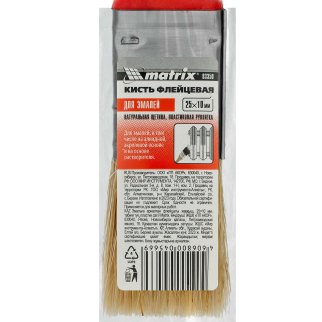 Кисть флейцевая ЭМАЛИ 25x10 мм MATRIX 83350 фото 4