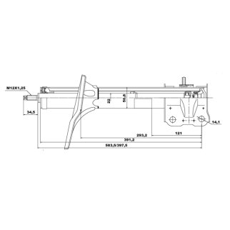 Амортизатор передний FEBEST 04665601F фото 2