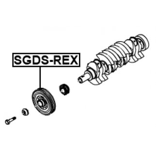Шкив коленвала FEBEST SGDS-REX фото 2