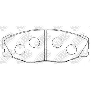 Колодки тормозные передние к-кт NiBK PN1157 фото