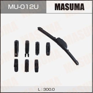 Щетка стеклоочистителя 300 мм каркасная 1 шт MASUMA Nano Graphite MU-012U фото