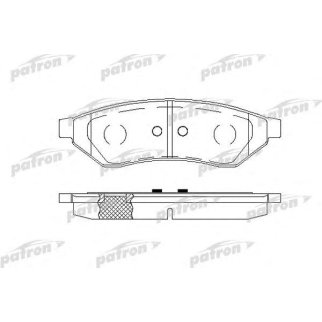 Колодки тормозные PATRON PBP1986 фото