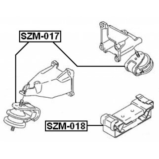Опора двигателя задняя FEBEST SZM-018 фото 2