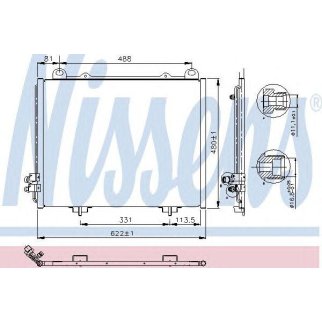Радиатор кондиционера (конденсер) Nissens 94285 фото