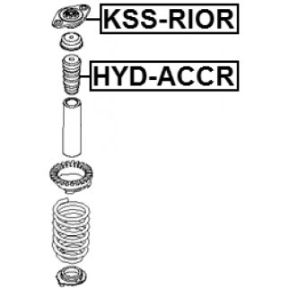 Опора заднего амортизатора FEBEST KSS-RIOR фото 2