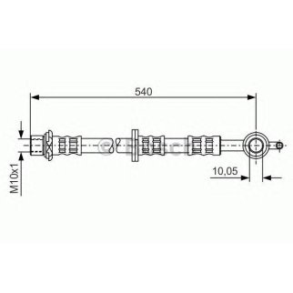 Шланг тормозной TOYOTA Yaris (99-05) передний правый BOSCH фото