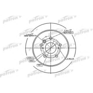 Диск тормозной PATRON PBD7257 фото