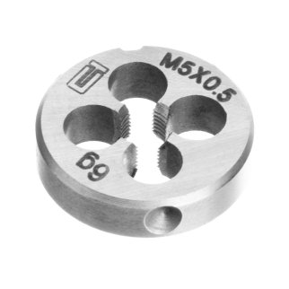 СИБРТЕХ 77010 Плашка круглая метрическая М5x0,5мм фото 3