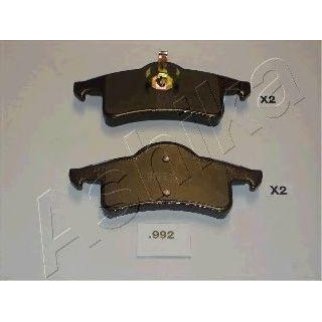 Колодки тормозные задние дисковые к-кт ashika 51-09-992 фото