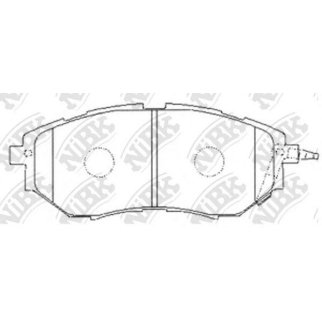 Колодки тормозные передние к-кт NiBK PN7499 фото