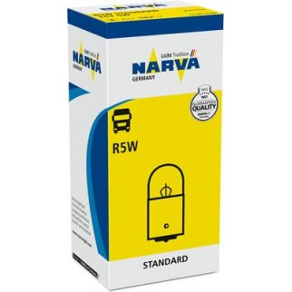 Лампа NARVA галогеновая R5W BA15S 5W фото