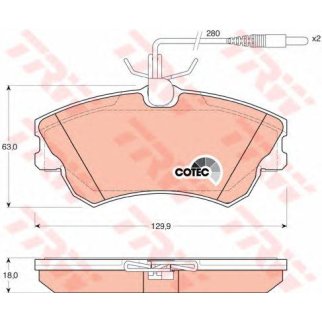 Колодки тормозные дисковые передн RENAULT: ESPACE III 96-02 фото