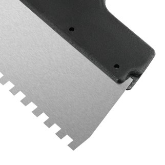 Шпатель из нержавеющей стали 200мм, зуб 6х6мм, пласт. ручка SPARTA фото 3