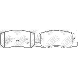 Колодки тормозные передние к-кт NiBK PN3500 фото