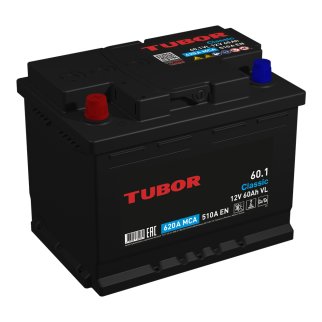 Аккумуляторная батарея TUBOR Classic 6СТ 60 прям. 242х175х190 510А фото