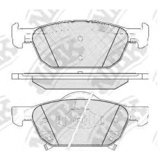 Колодки тормозные передние к-кт NiBK PN8863 фото
