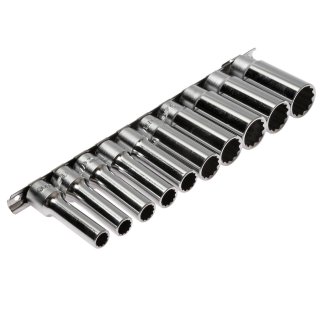 Набор головок торцевых глубоких 12-гранных 1/2" 10-24мм, длина 76мм 10шт JTC /1 фото