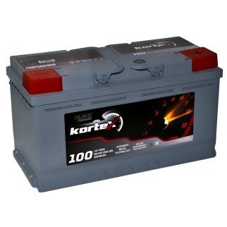 Аккумуляторная батарея KORTEX BLACK Dynamic 6СТ100 обр. 353х175х190 Турция фото