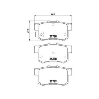Колодки тормозные к-кт brembo P 79 027 фото