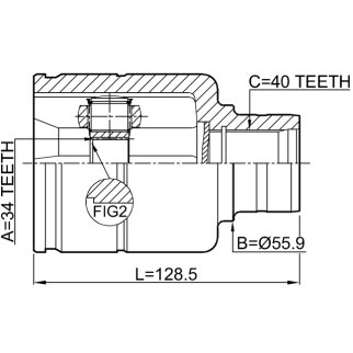 ШРУС внутренний FEBEST 2311-TATRH фото 2