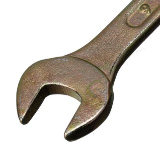 СИБРТЕХ 14302 Ключ рожковый, 8x9 мм, желтый цинк фото 3