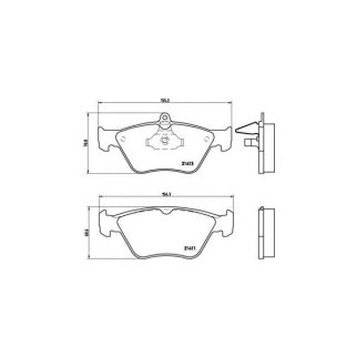 Колодки тормозные передние к-кт brembo P 59 019 фото
