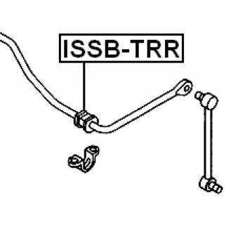 Втулка (сайлентблок) заднего стабилизатора FEBEST ISSB-TRR фото 2