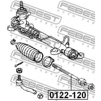 Тяга рулевая FEBEST 0122-120 фото