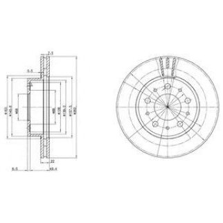 Диск тормозной DELPHI BG2425 фото