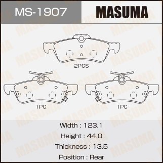 MS-1907_колодки дисковые з.! Toyota Yaris 1.0VVT-i/1.3VVT-i/D-4D 06> фото