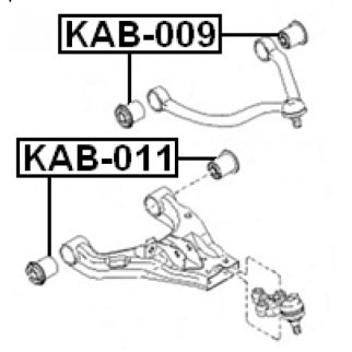 Сайлентблок FEBEST KAB-011 фото 2