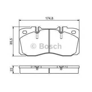 Колодки тормозные передние к-кт BOSCH 0 986 494 257 фото