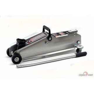 Домкрат подкатной гидравлический 3т 133-387мм в кейсе СЕРВИС КЛЮЧ фото