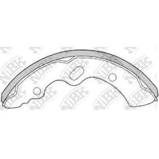 Колодки барабанные к-кт NiBK FN6722 фото