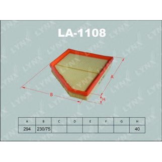Фильтр воздушный LYNXauto LA-1108 фото