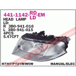 Фара левая DEPO 441-1142L-LD-EM фото