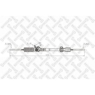 00-35006-SX_рейка рулевая механическая! с рулевыми тягами, 51678 Renault Trafic all 80-97 фото
