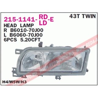 Фара передн прав (H4+H3) NISSAN: PRIMERA 90-96 фото