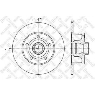 6020-4757-SX_диск тормозной задний! Audi A4 1.6-2.5TDi 96> фото