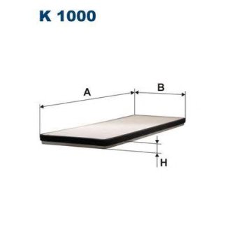 Фильтр салона FILTRON K 1000 фото