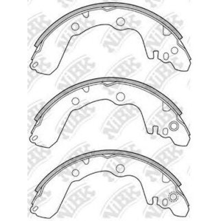 Колодки барабанные к-кт NiBK FN6687 фото