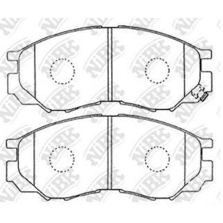 Колодки тормозные передние к-кт NiBK PN3369 фото