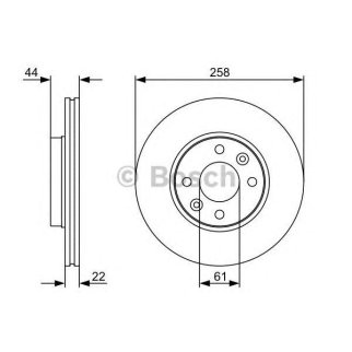 Диск тормозной BOSCH 0 986 479 556 фото