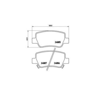 Колодки тормозные к-кт brembo P 83 112 фото