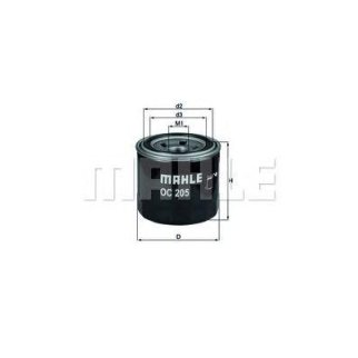 Фильтр масляный MAHLE _OC 205 фото