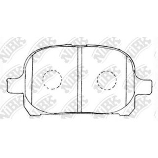 Колодки тормозные передние к-кт NiBK PN1401 фото
