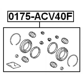 Рк переднего суппорта FEBEST 0175-ACV40F фото 2